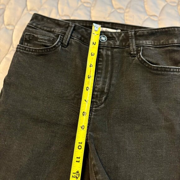 Sam Edelman The Stilleto High Rise Frayed Hem Skinny Crop Black Jeans Wo… - Picture 8 of 9